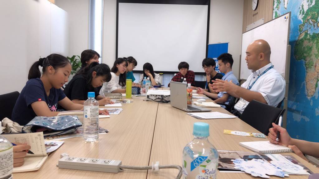 国連UNHCR協会での一コマ