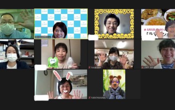 ボランティアの皆さんとオンラインで交流しました! オンライン交流会の様子