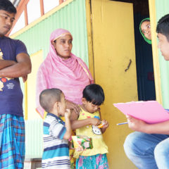 バングラデシュ、パラトリという行政村で6,086世帯を対象に全世帯調査を実施。