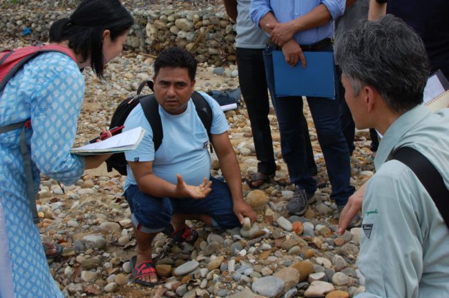 field survey for flood, drr in nepal